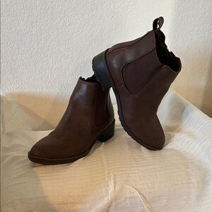 Style & Co. Dark Brown Ankle Booties